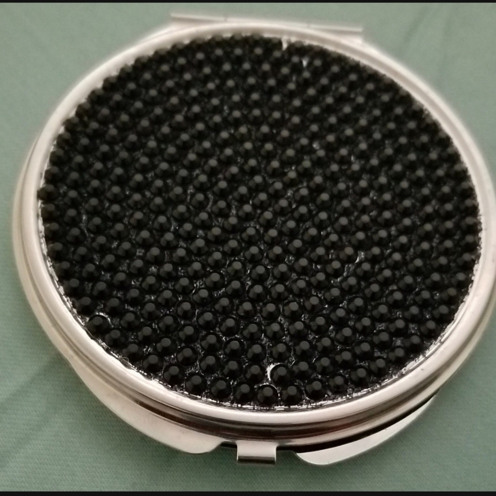 Silver Compact Mirror - Picture 2 of 2